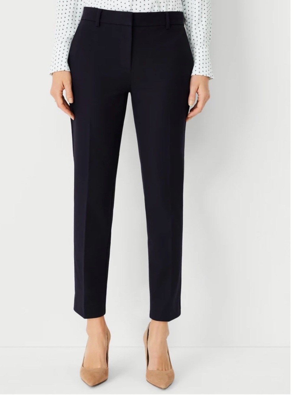 Ann Taylor Atlantic Navy The Eva Ankle Pant Curvy - 12
